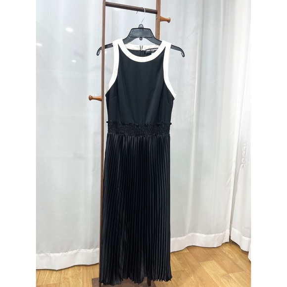 Karl Lagerfeld Pleated Skirt MIDI Dress - Picture 4 of 7